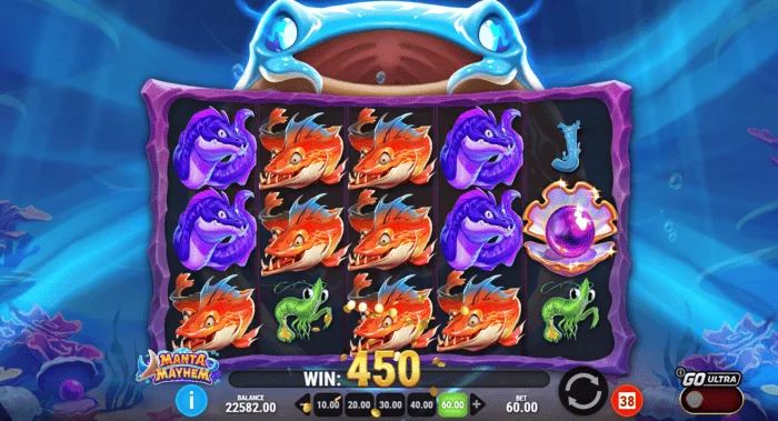 Manta Mayhem - νικηφόρος συνδυασμός στο βασικό παιχνίδι