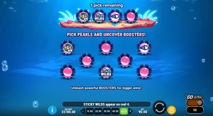 Manta Mayhem - επιλογή ενισχυτών πριν από τα Free Spins