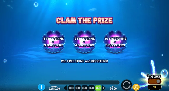 Manta Mayhem - επιλογή κοχυλιού στο Clam The Prize
