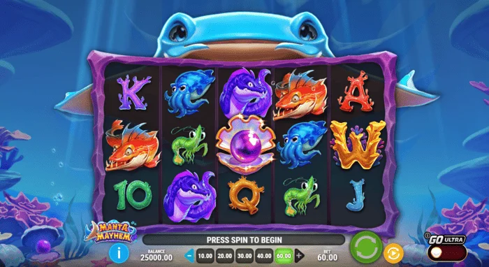 Manta Mayhem - οθόνη παιχνιδιού με τροχούς και σαλάχι μάντα